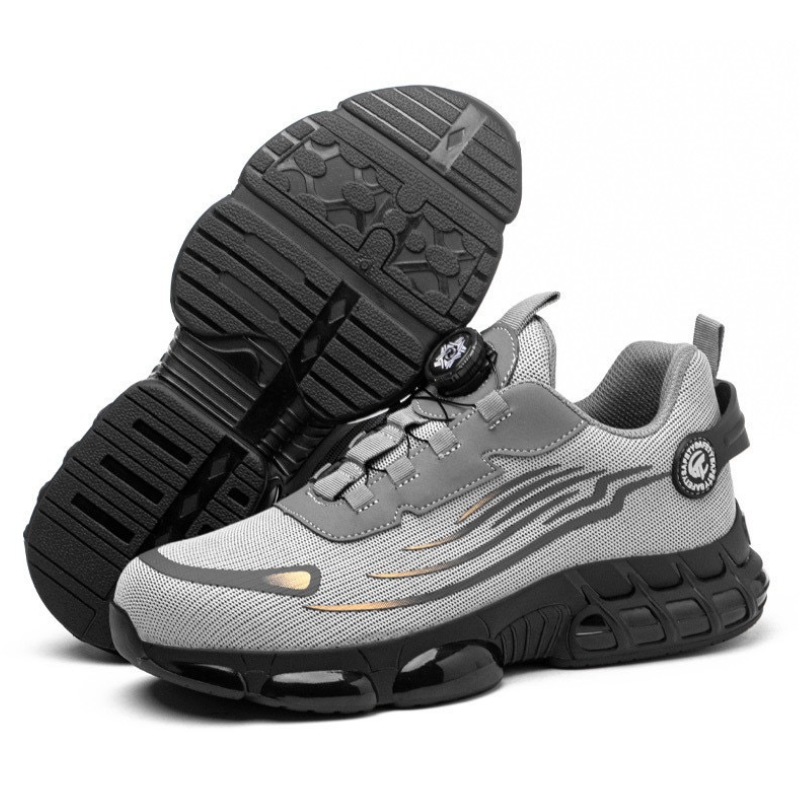 Variant image for Safety Shoes for Men with Slip-Resistant Sole, Ergonomic Design, Lightweight Comfort, S3 Protection, Black and Gray Options-13