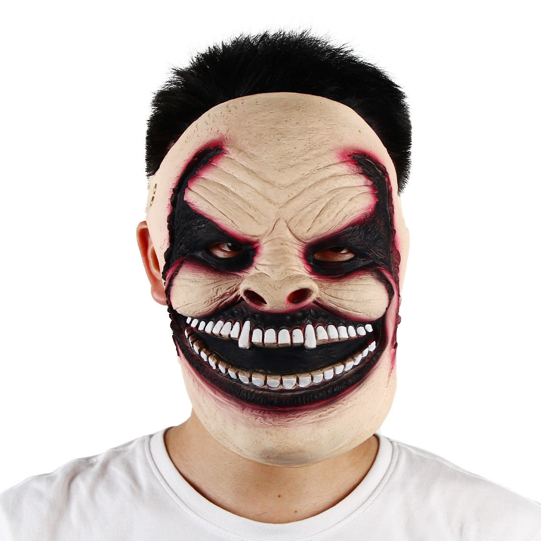 Half Face Bloedend Latex Masker Hoofdband Halloween 2025