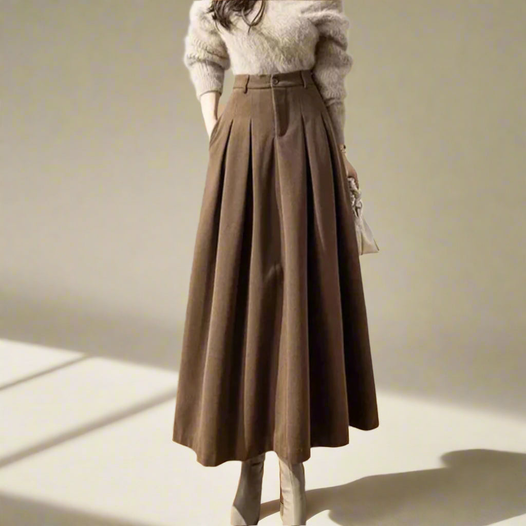 Elegant Long Black Skirt for Women, Versatile Maxi Skirt for Daily Wear, Comfortable Fit, Easy to Pair-3