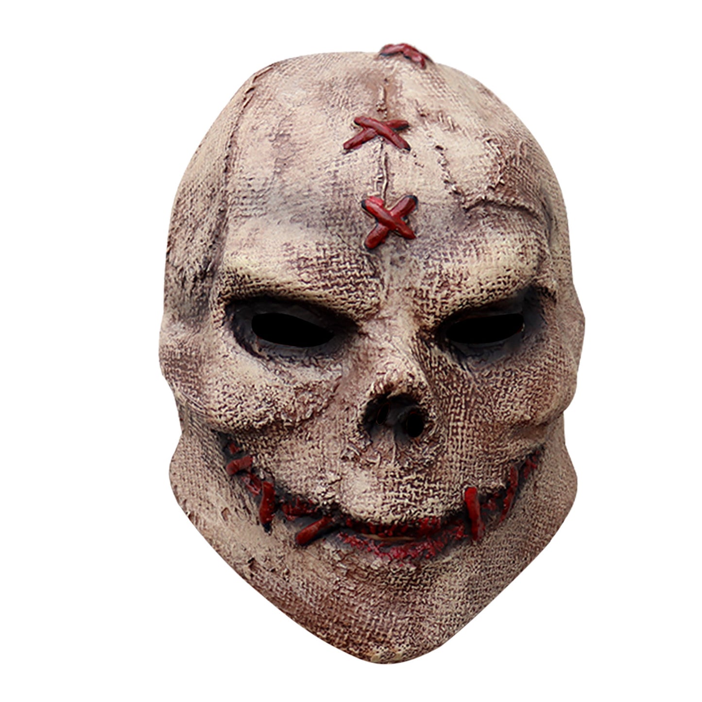 Genähte Latex Horror Maske Braun Halloween 2025 Cosplay