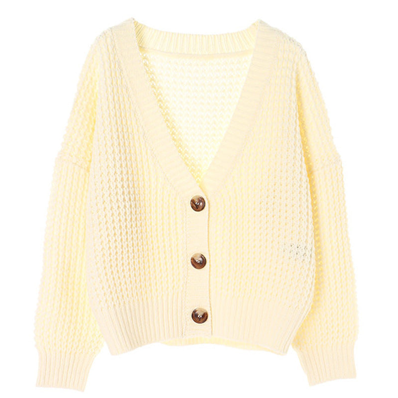 Oversized Women’s Sweater Coat - Boxy Knit, Cotton Blend