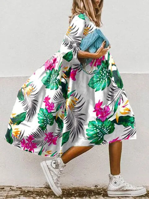 Variant image for Elegant Women's Summer Dress in Soft Breathable Fabric, Flattering Cut, Knee-Length, Casual and Versatile Style-19