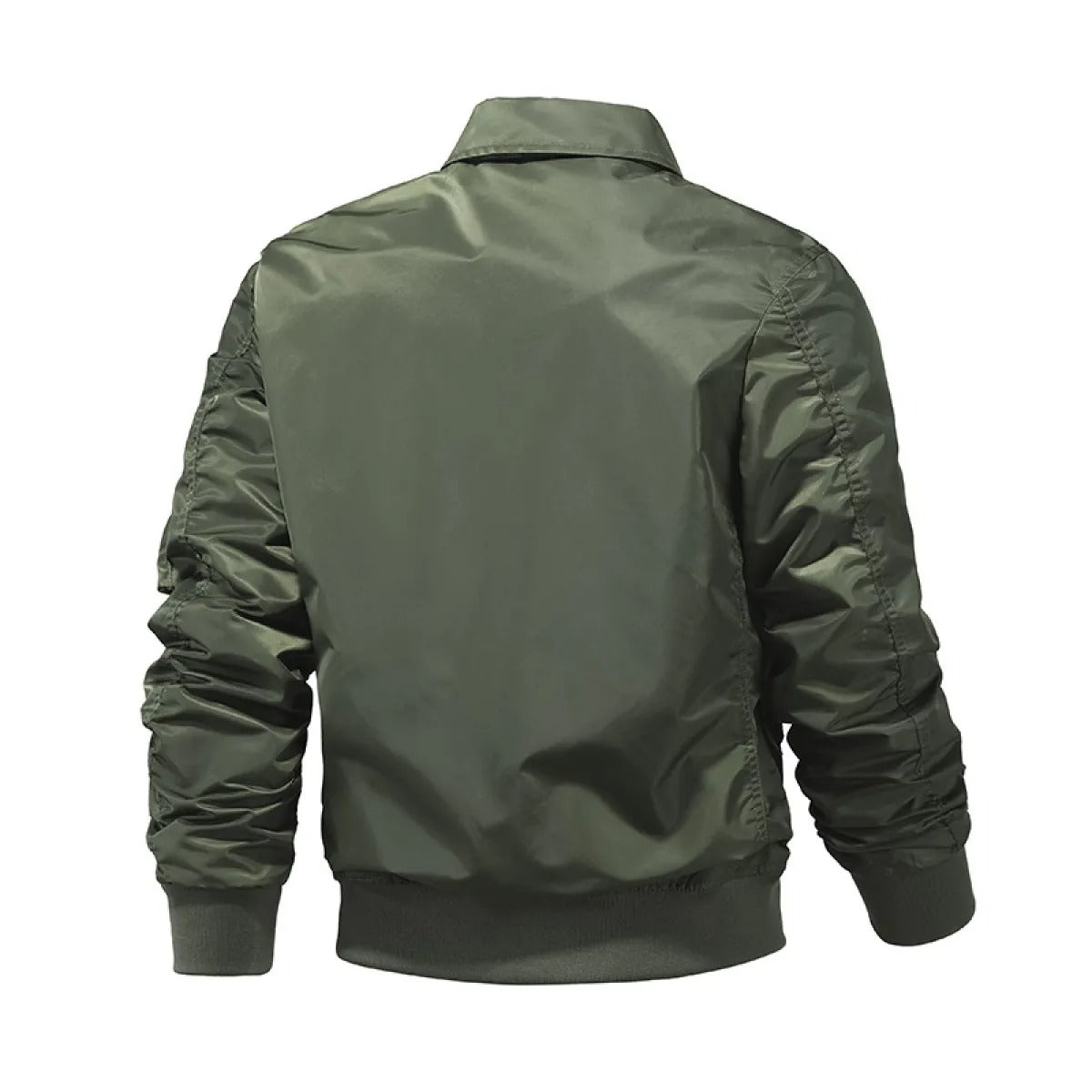 Bravado Bomber Jacket - Vintage Flight Design with Utility Pockets, Stylish Year-Round Wear