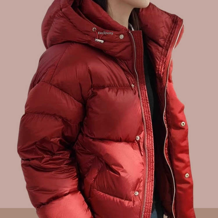 Insulating Women's Puffer Jacket - Oversized Quilted, Down