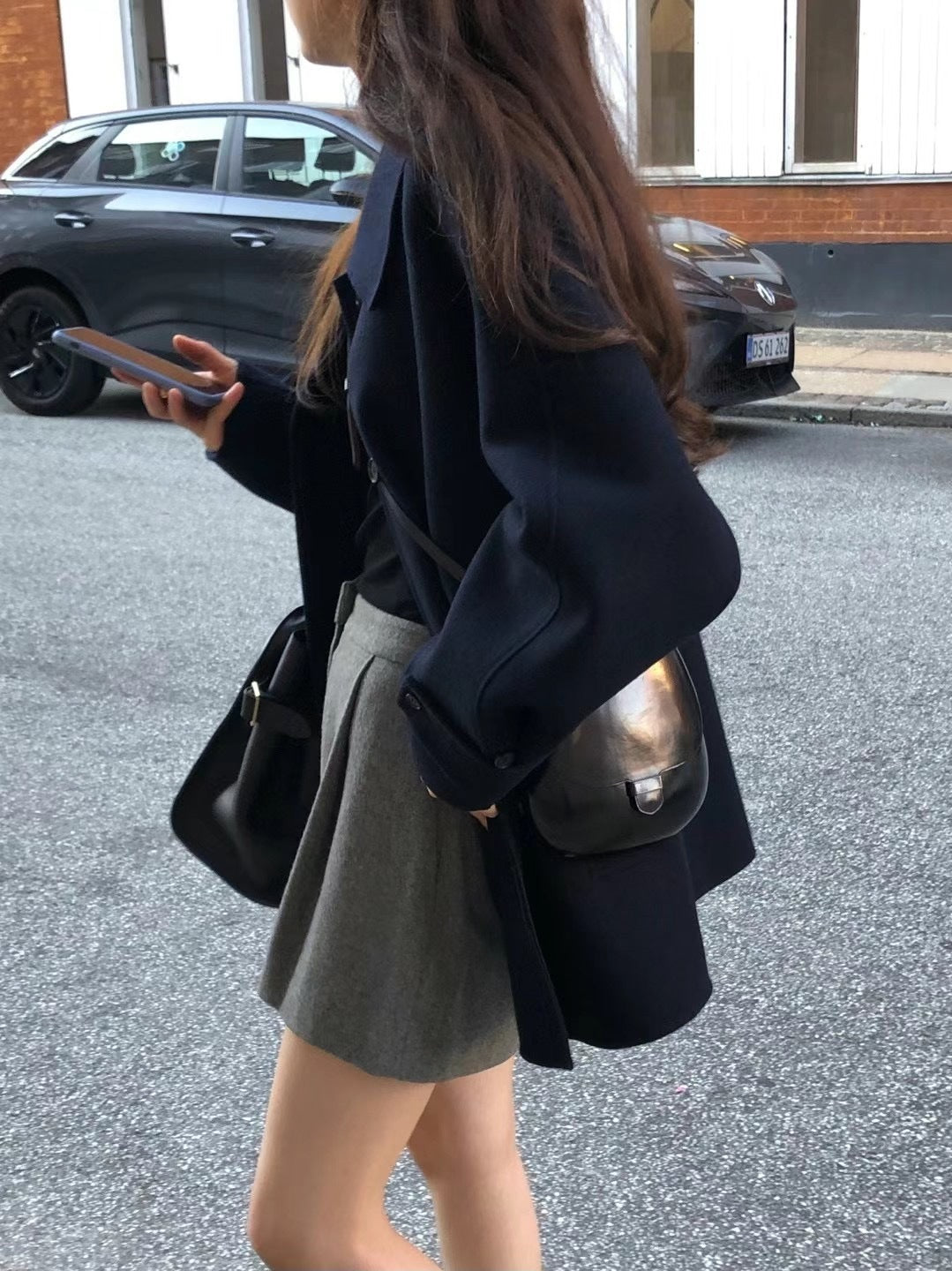 Warm Classic Women Wool Coat - Midlength A Line For Winter