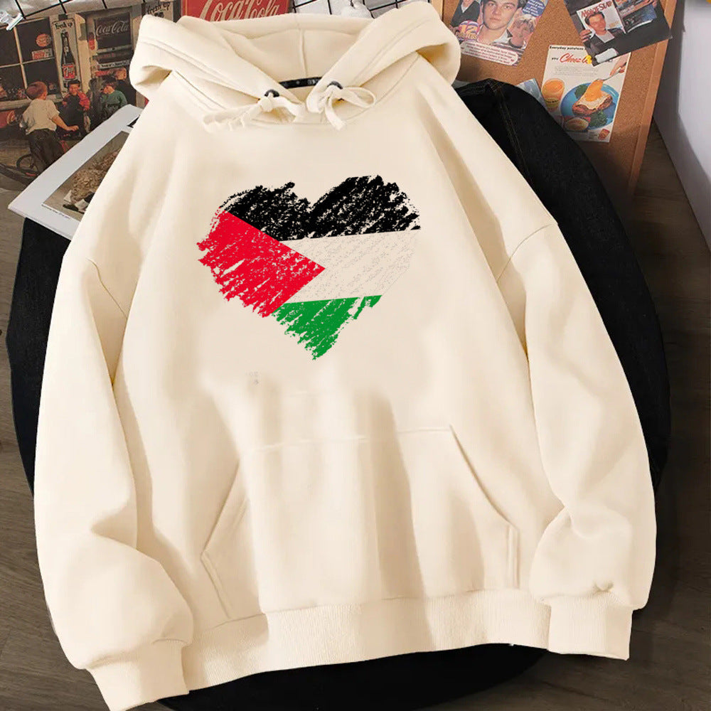 Oversized hyggelig unisex hættetrøje - afslappet pasform, polyester