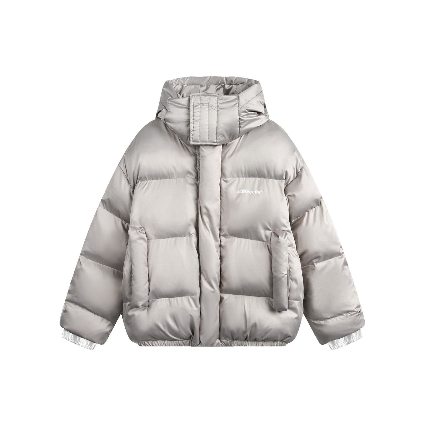 Warm Cozy Puffer Jacket - Oversized Boxy, Polyester