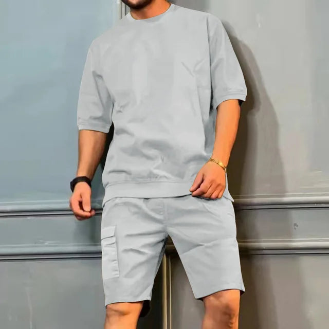 Bequeme Herren Freizeit-Set – lässige Shorts, weiche Baumwolle, für entspannte Tage 12
