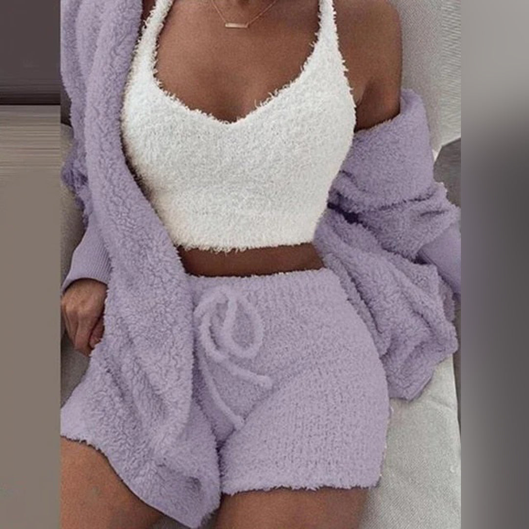 Bequemes Damen Sommer Set – zweiteiler Hose und Oberteil, Polyester-Mix, für entspannte Tage 3