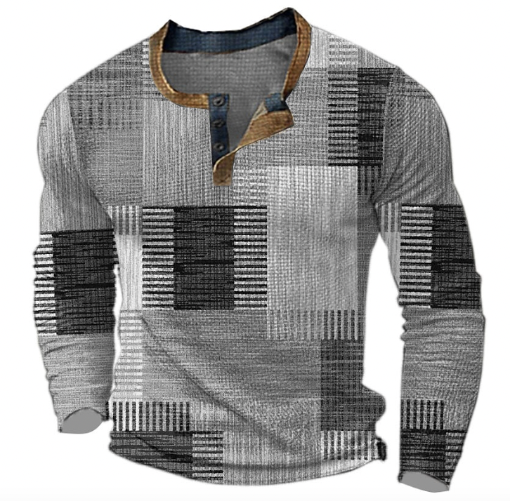 Patterned Pullover for Men - Stylish Comfort Sweater for Casual Wear, Versatile Design for Everyday Outfits