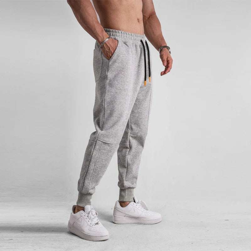 Breathable men's jogger pants – elastic waistband, cotton, for sports and leisure 6