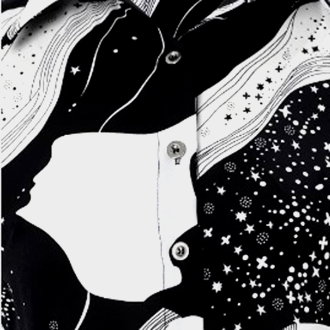 Breathable women’s blouse – timeless print design, terylene, for summer outings 2