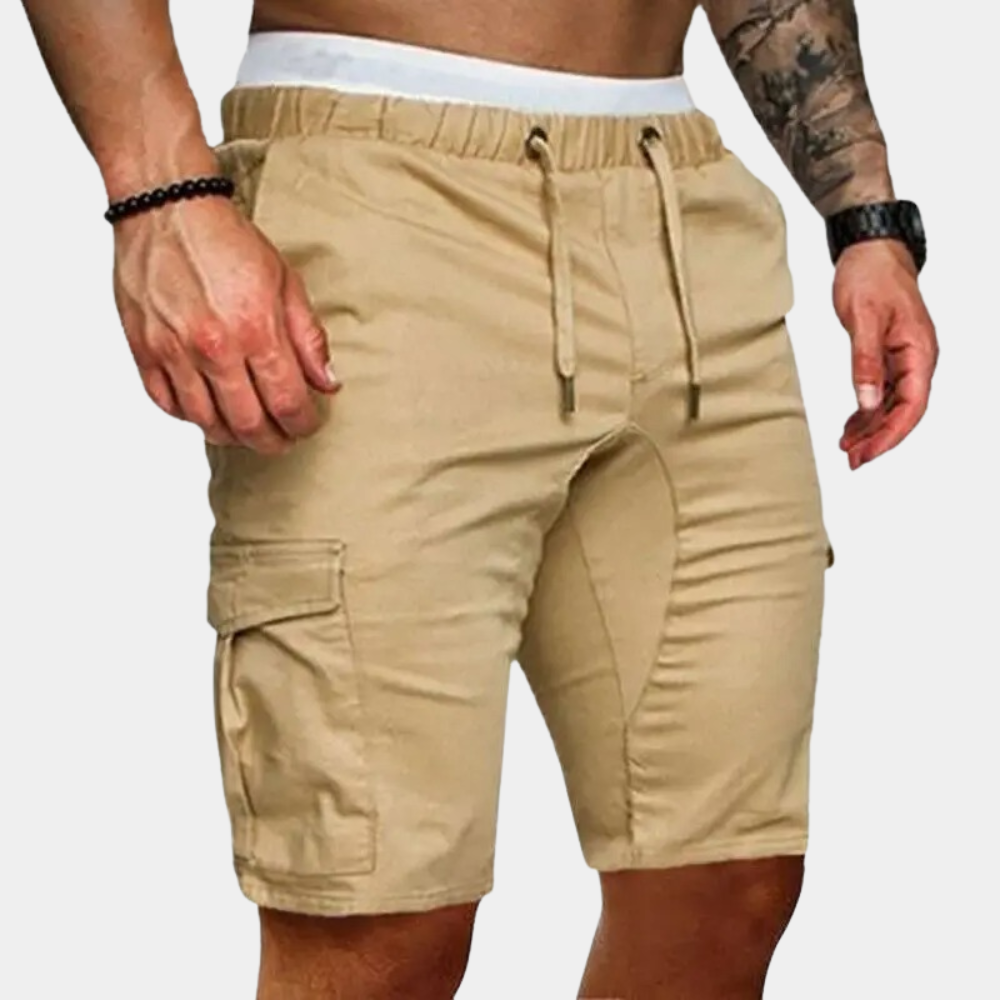 Variant image for Men's Cargo Shorts with Zip Pockets, Comfortable Stretch Fabric, Summer Versatile Fit, Available in Multiple Colors-17