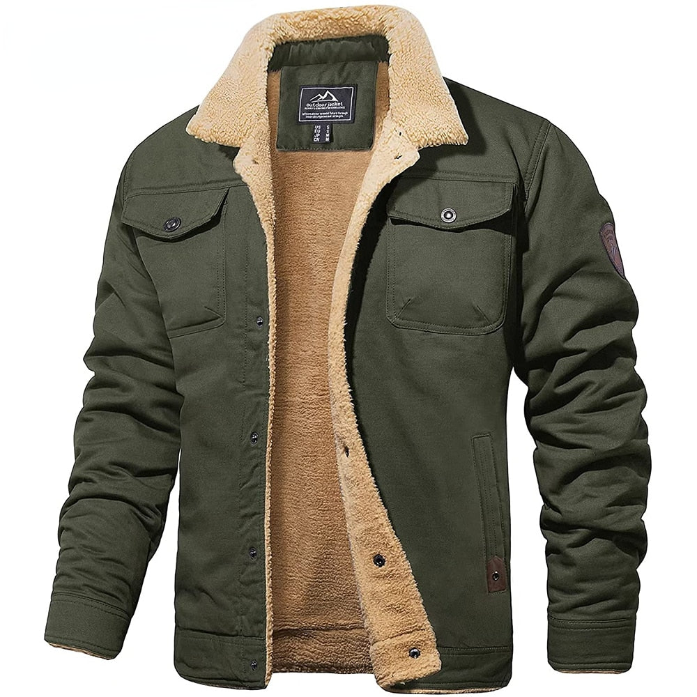 Geïsoleerd Heren Sherpa Jas – Trucker Stijl, Gevoerd