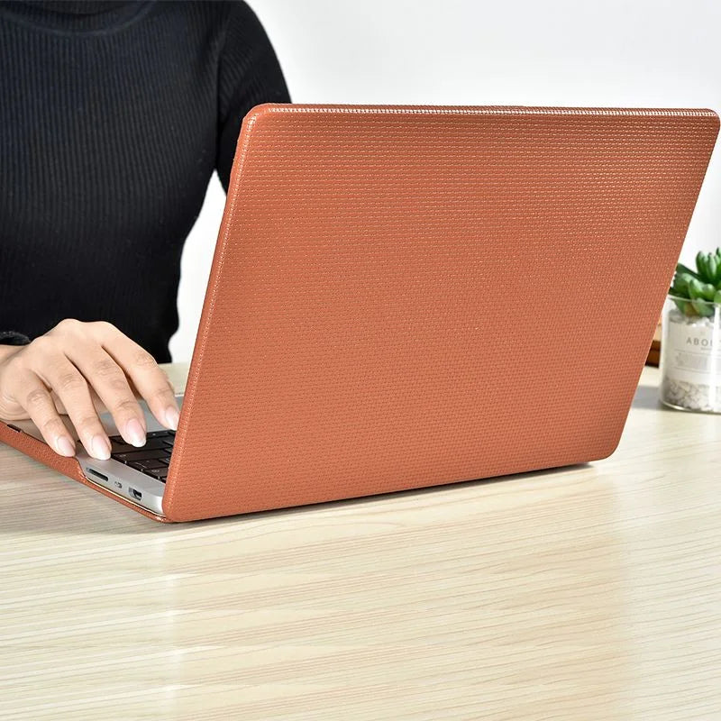 MacBook Pro Læderetui 14 16 Tommer Tekstureret Slank Skal
