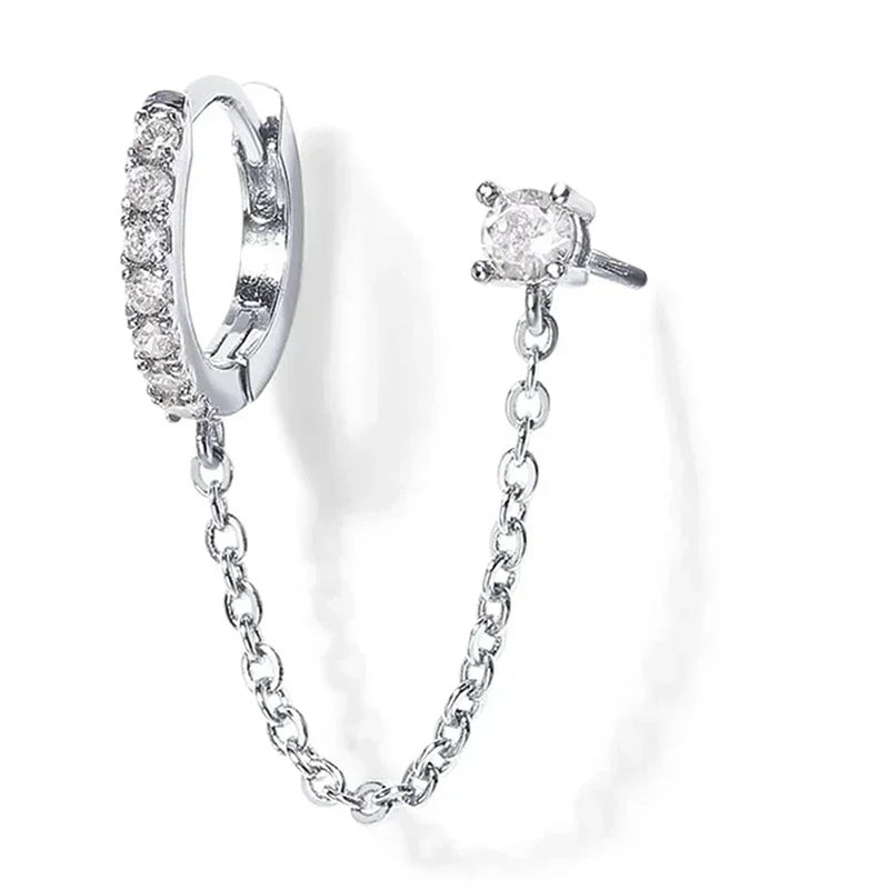 Gold Hoop Earrings with Stylish Tassel Design for Women, Lightweight Fashion Jewelry for Dance Parties 5