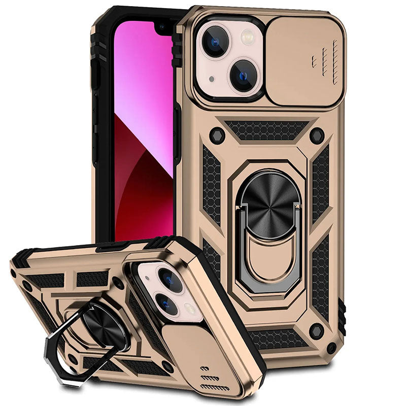 Magnetisk telefoncover robust ringfodstøtte Fall 2025