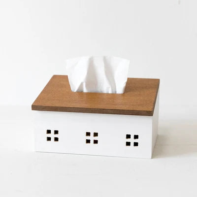 Taschentuchbox Holz Nordischer Serviettenhalter Box Herbst 2025 Küche Esszimmer Organizer Umweltfreundlich Rustikales Geschenk