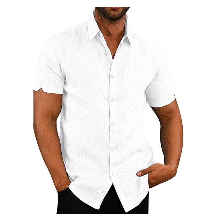 Variant image for Men's Regular-Fit Polo Shirt in Soft Polyester with Button Closure, Short Sleeve Casual Top for Summer-19