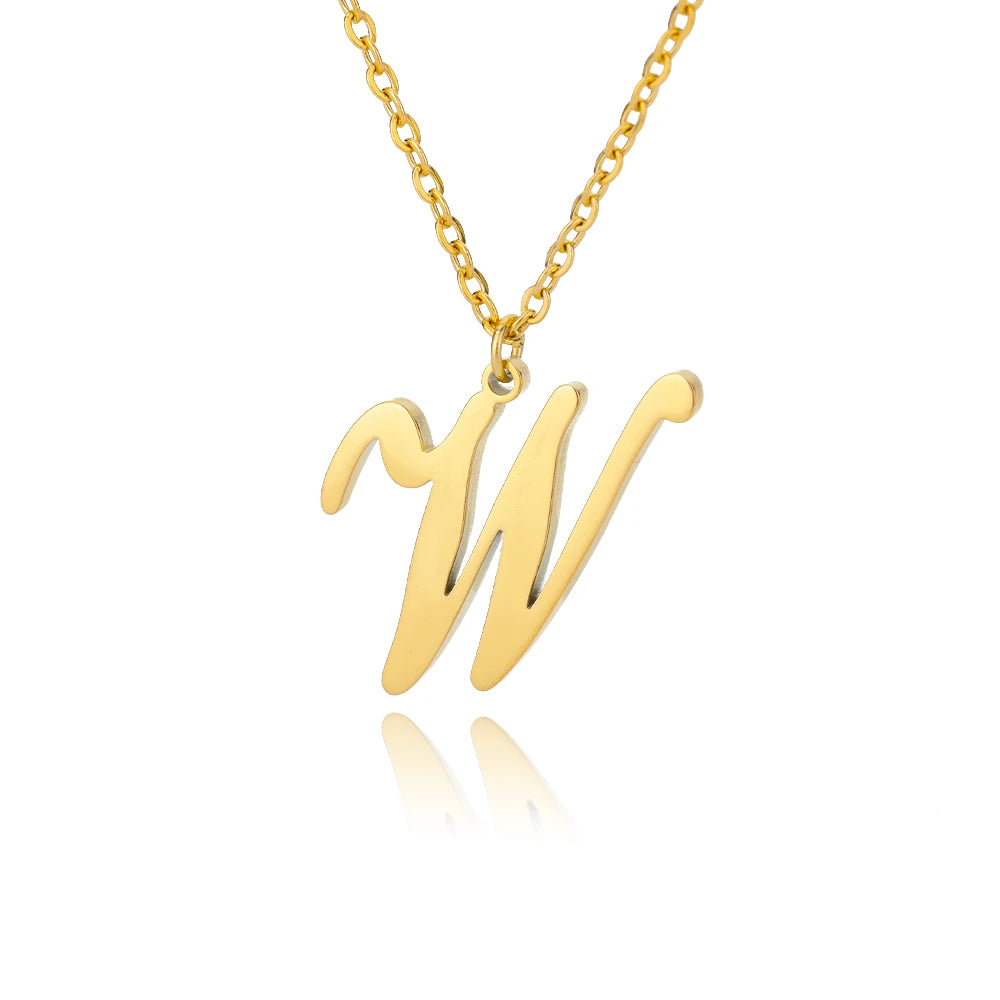 Personalisierte Gold-Initialen-Halskette - Elegantes minimalistisches Geschenk für Frauen, Hochzeiten & Jubiläen
