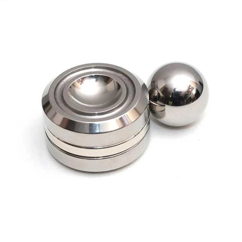 Magnetic Metal Gyroscope Fidget Toy Chrome Stress Reliever