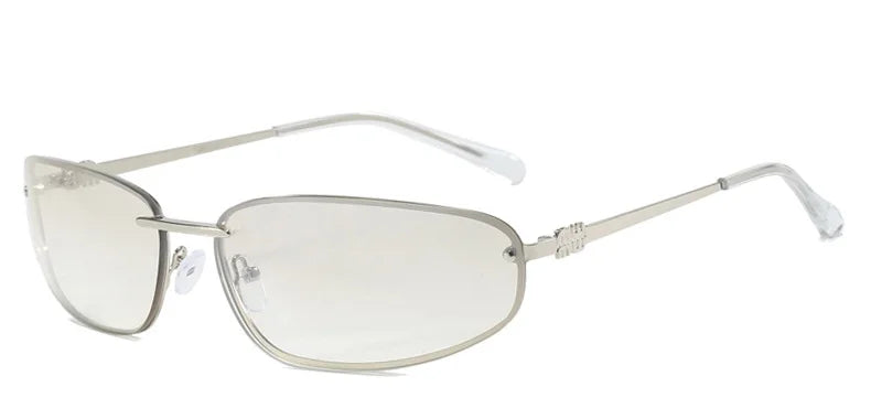 Hochwertige Damen Sonnenbrille – ovales rahmenloses Design, leichtes Material, für Outdoor-Aktivitäten 11