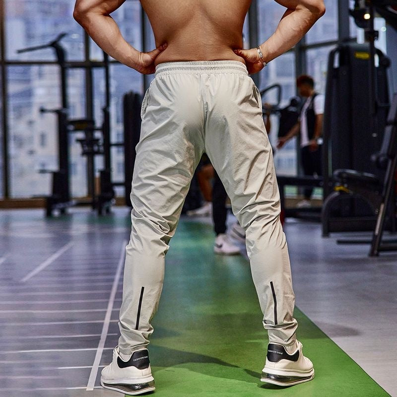 Lightweight men's joggers – quick-dry Ice Silk fabric, for summer workouts 5