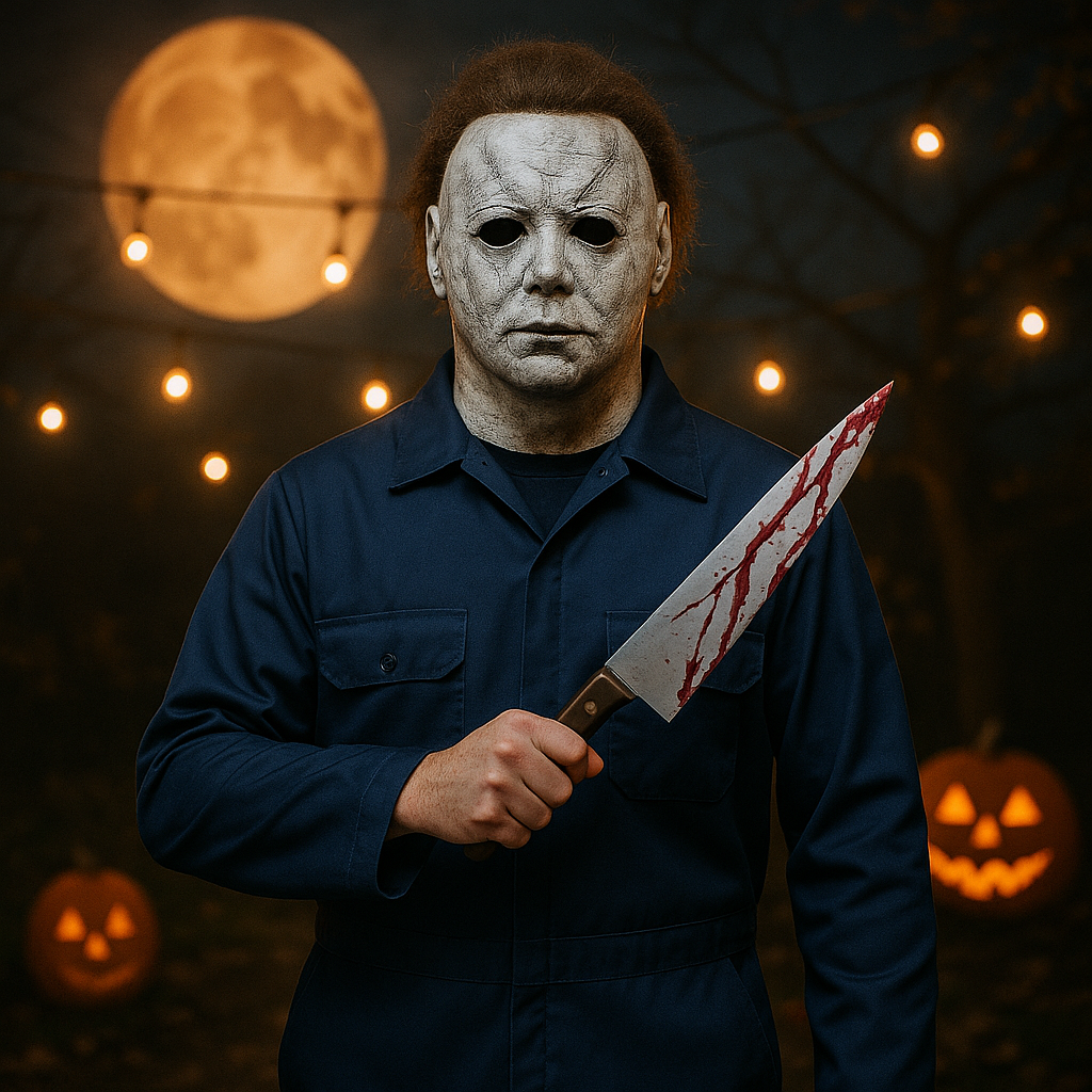 Authentisches Michael Myers Halloween-Kostüm für Erwachsene mit realistischer Maske – perfekt für Cosplay und Horror-Events