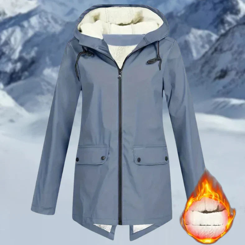 Waterproof Cozy Women’s Jacket – Fleece Lined Parka Coat