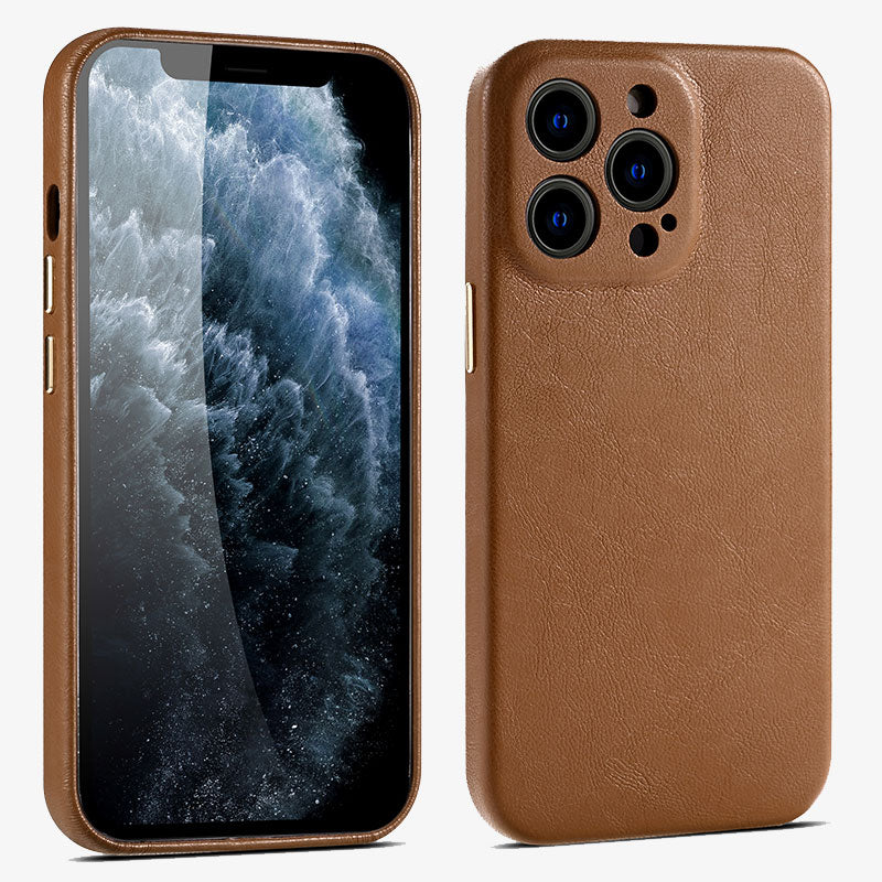 iPhone 14 Lederhülle Premium Leder Schlank Schutz