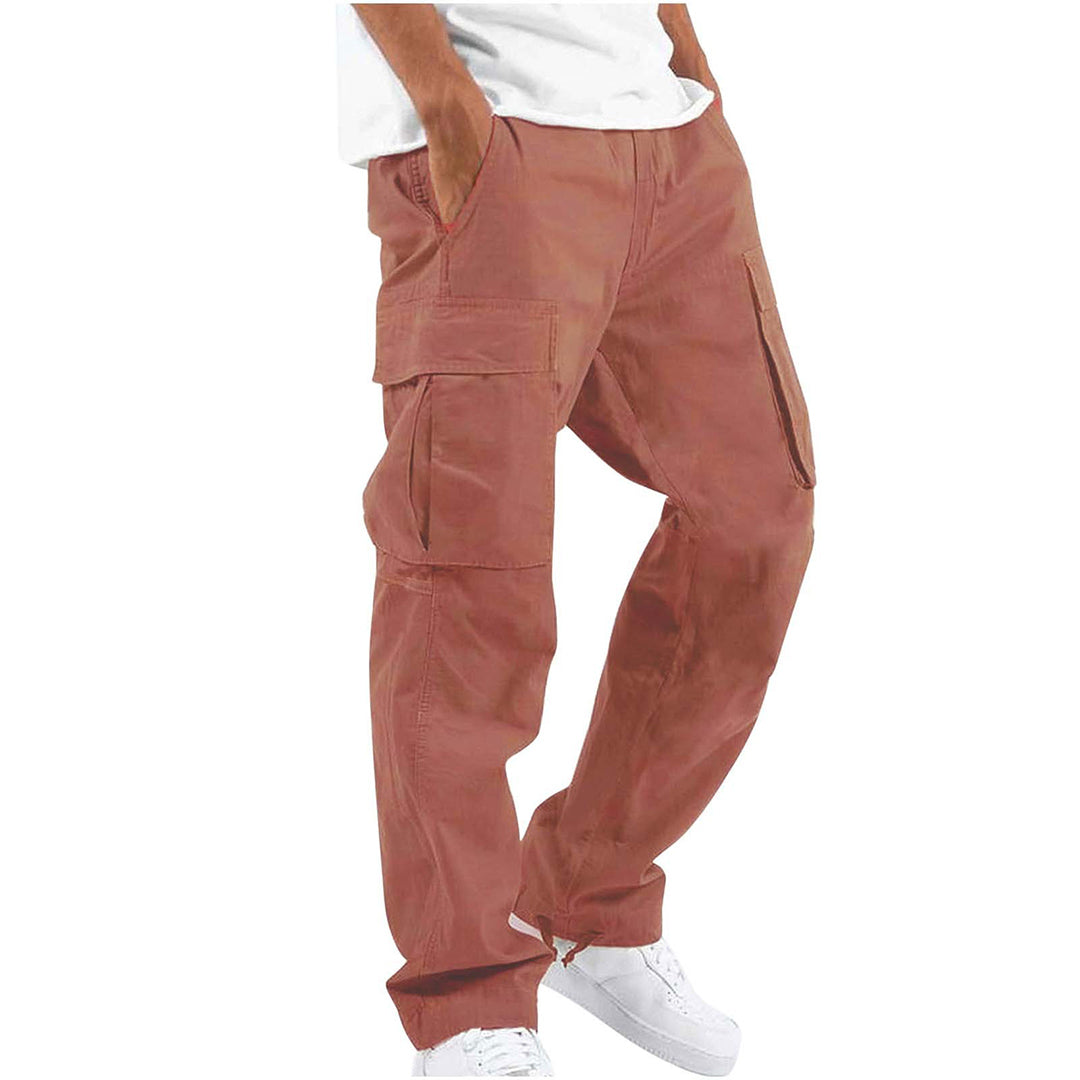 Variant image for Men's Cargo Pants with Practical Pockets, Comfortable Fit, Available in Black and Khaki-41
