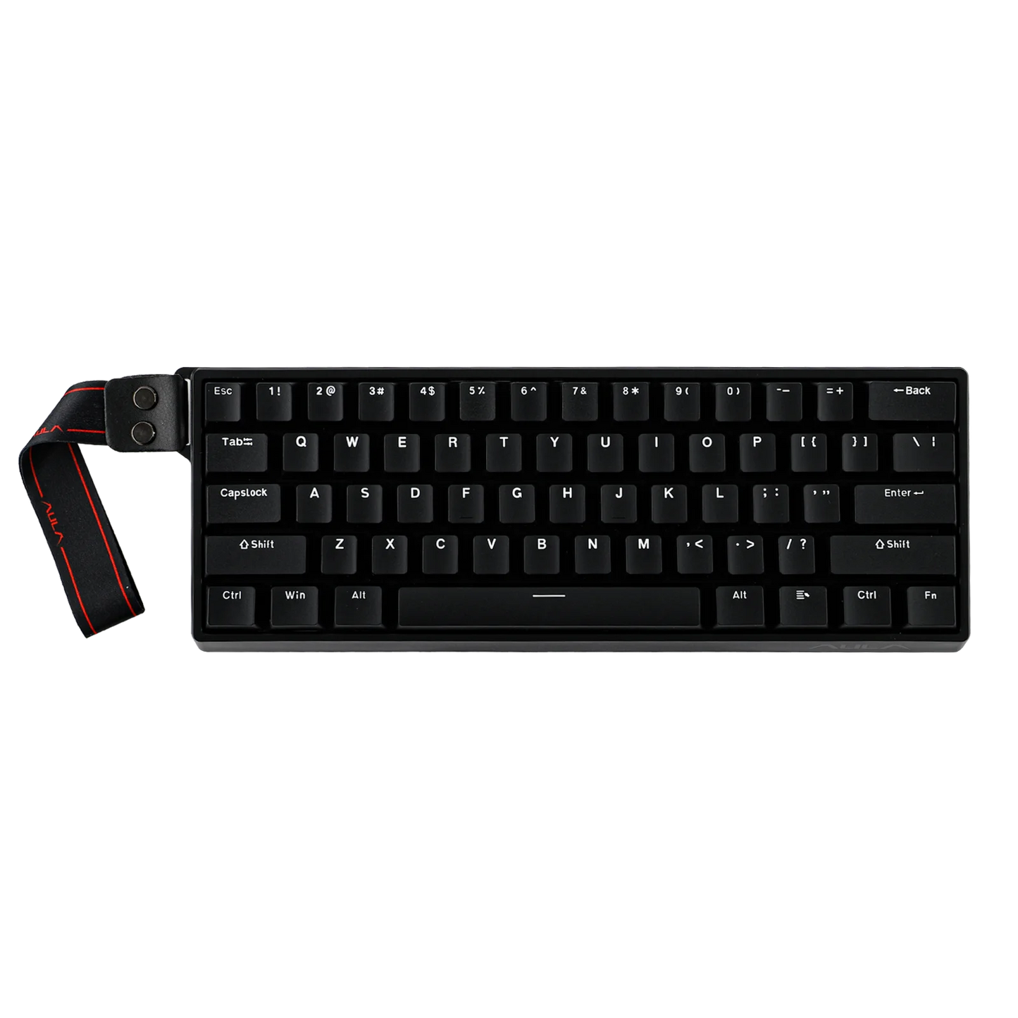 Teclado mecánico intercambiable en caliente del 60 por ciento aluminio RGB Hall