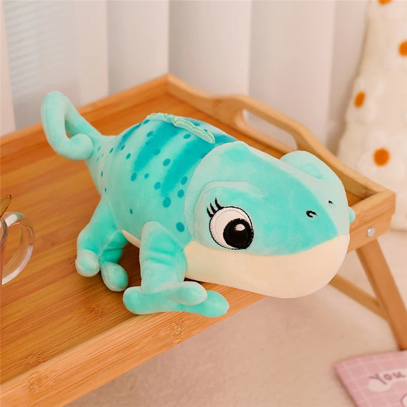 Almohada de camaleón de felpa 30cm reptil de dibujos animados regalo acogedor