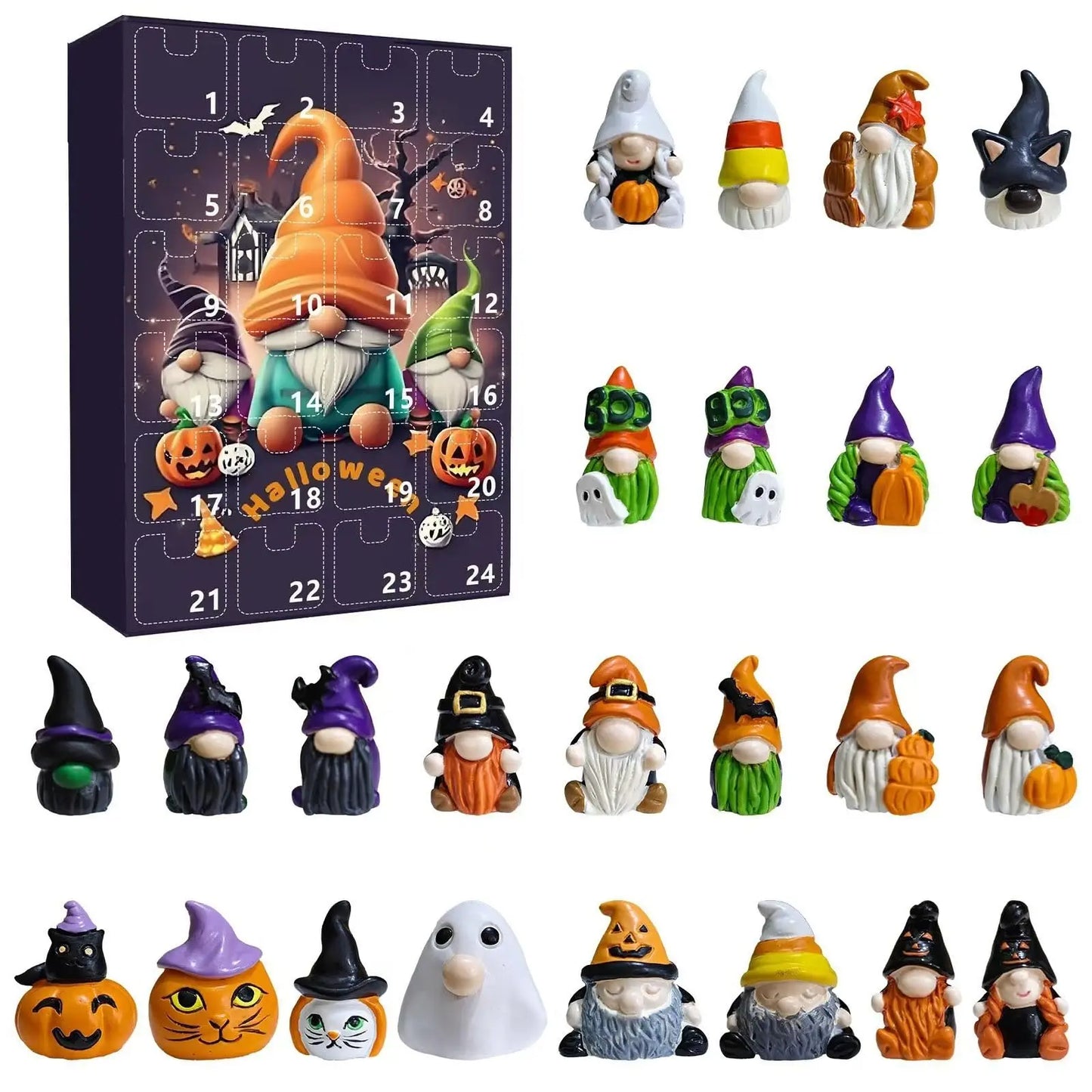 Halloween Wichtel 24-Tage Countdown Kalender – 2025 Dekor Ausgabe