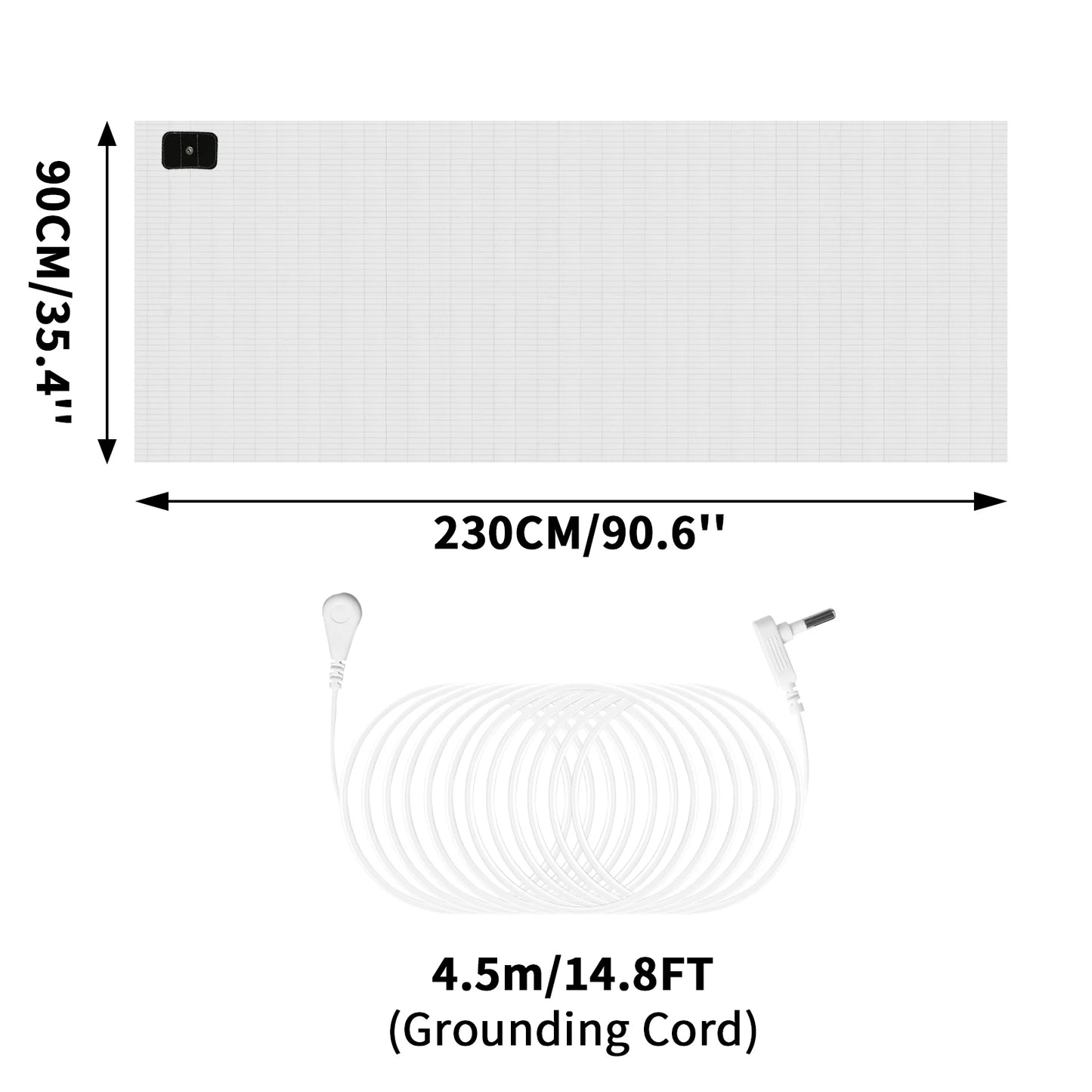 Earthing Grounding Bed Sheet 95 Cotton 5 Silver Fiber