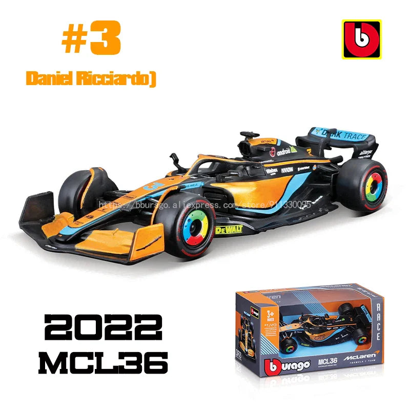 Die-Cast Bil 1:43 Skala Formel 1 MCL60 Replika 2023 Samleobjekt Display Model Efterår 2025 Gave