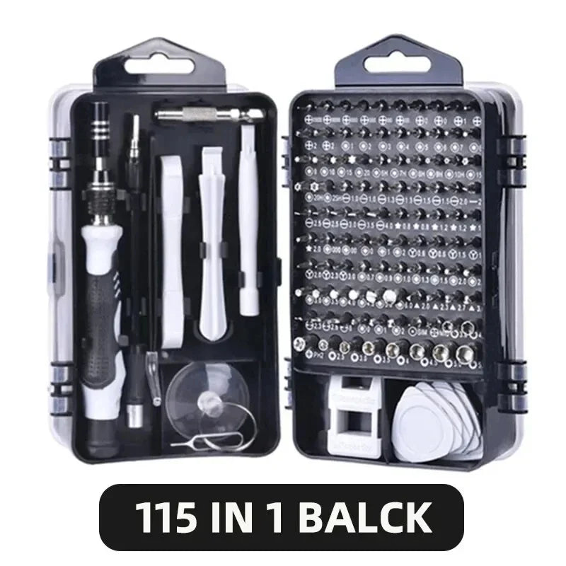 Electric Screwdriver Set 115/117-In-1 - Multifunction Tool Kit For Home PC And Phone Repair DIY Gift Idea