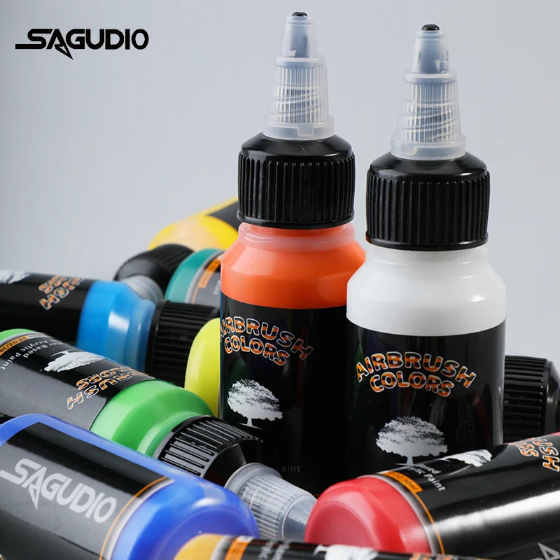 Acrylic Paint Set 12 Colors 30ml Water Based Airbrush Ready for Models Shoes Wood Fabric Leather TikTok Viral 2026 Gift