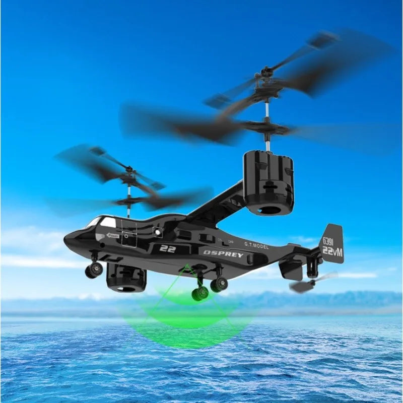 RC helikopter drone højdehold klar til flyvning tiltrotor stil efterår 2025 gave LED-lys 3D flips
