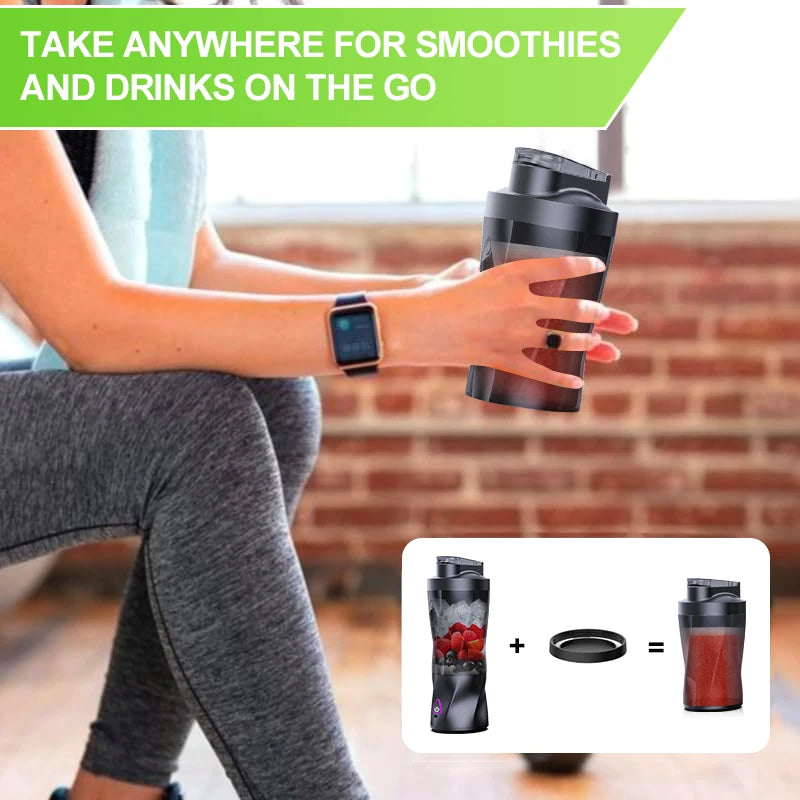 Tragbarer Entsafter USB Wiederaufladbar 700ml Smoothie-Mixer Becher Outdoor Reise Sommer 2026 Unterwegs