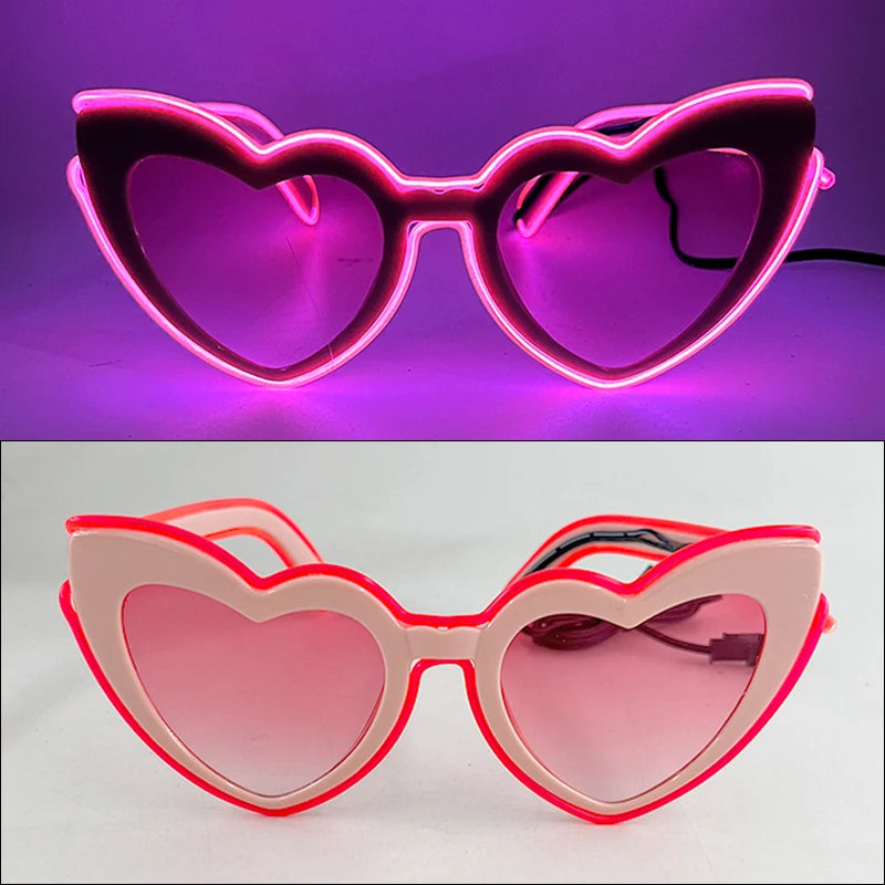 Neon Party Sunglasses Favors Light Up LED Glasses for Kids Adults