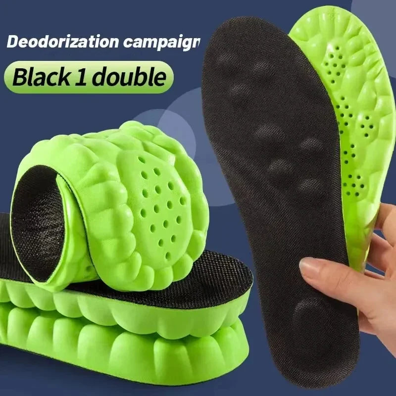 Insoles 4D Cloud Technology Sports Orthopedic Insoles Breathable Shock Absorbent Cushion Back to School 2025
