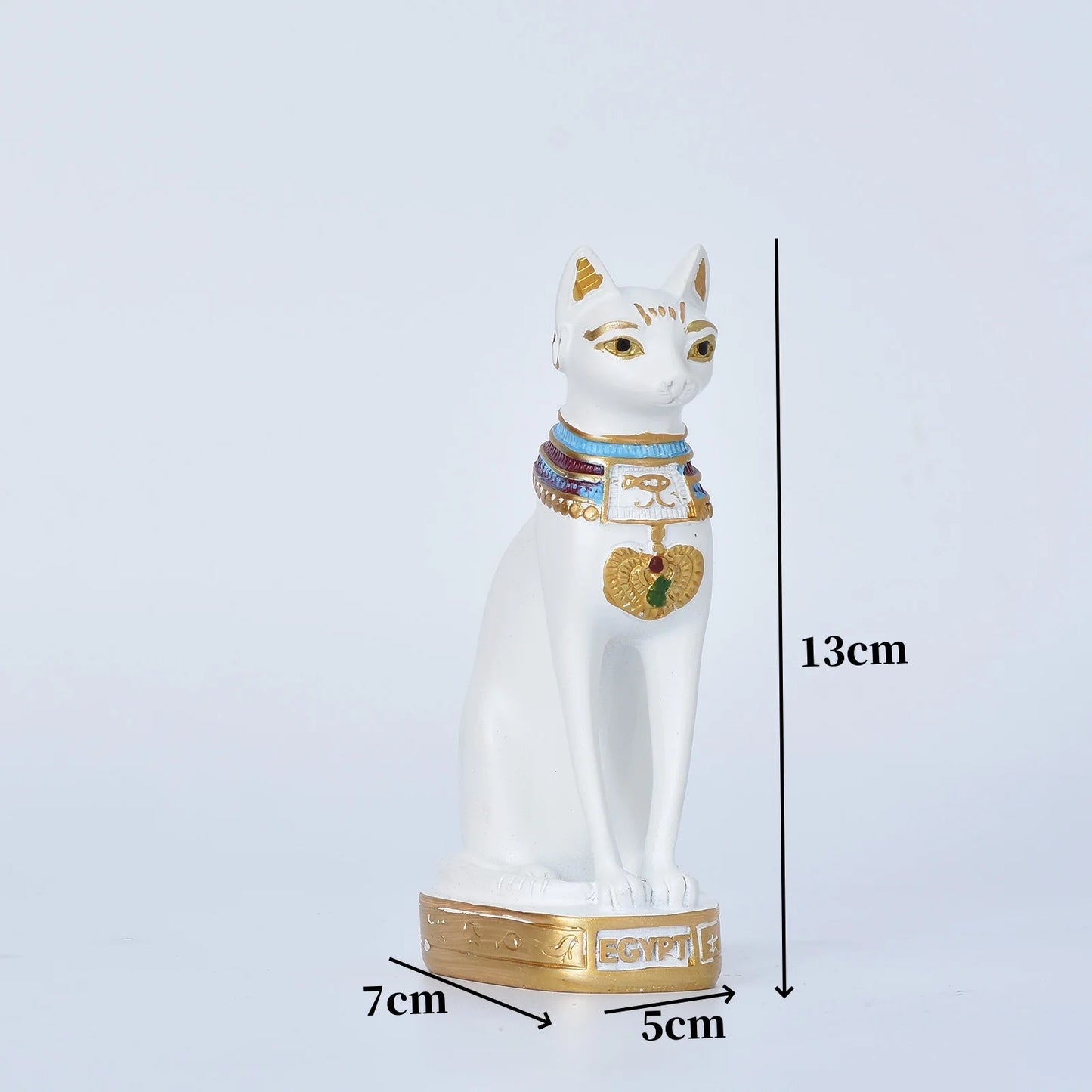 Statua mini gatto dea egizia in resina decorazione per casa e giardino idea regalo retrò