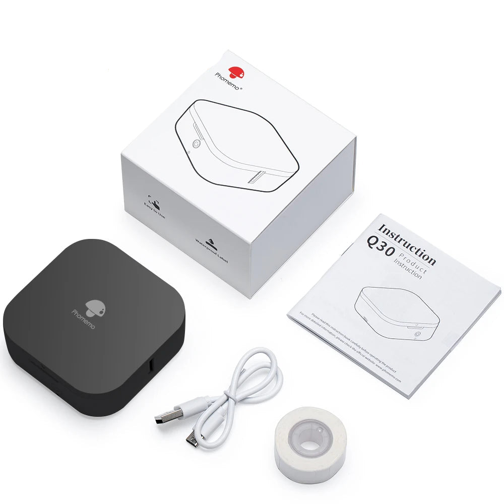 Stampante Etichette Mini Pocket Termica - Stampante Adesiva Portatile Wireless per Vari Tipi di Carta per Etichette