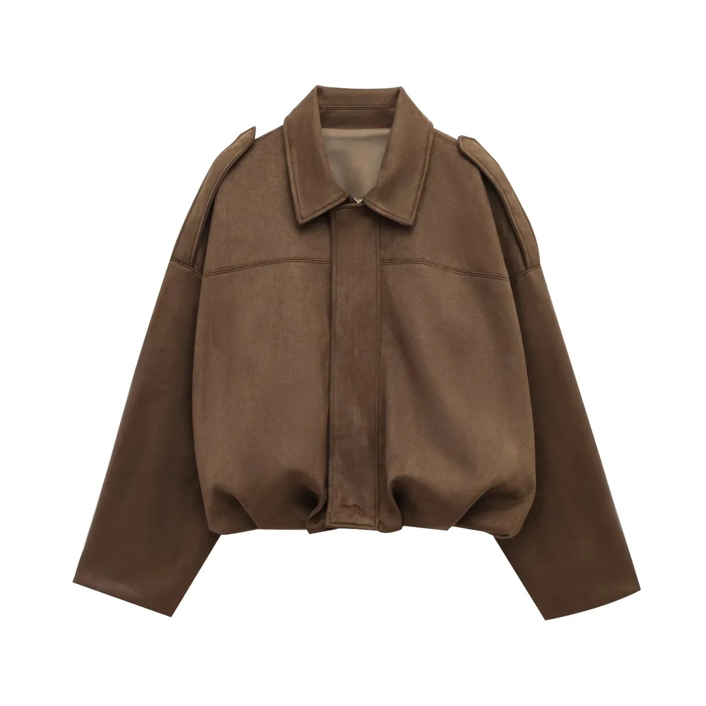 Giacca Bomber Oversize da Donna - Boxy, Velluto, Autunno