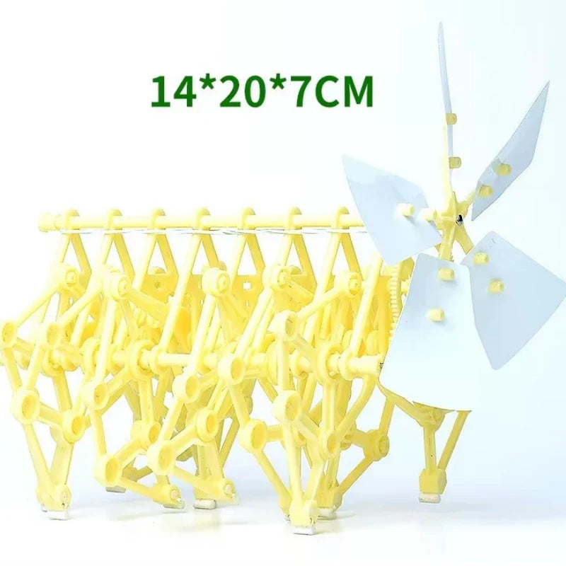 Wind Powered Robot Kit DIY Bionic Walking Toy STEM Experiment Summer 2025 Hands On Non Electric Gift