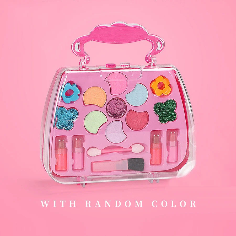 Kids Makeup Kit Princess Makeup Box Play Set With Accessories Ideal Birthday Gift 2025