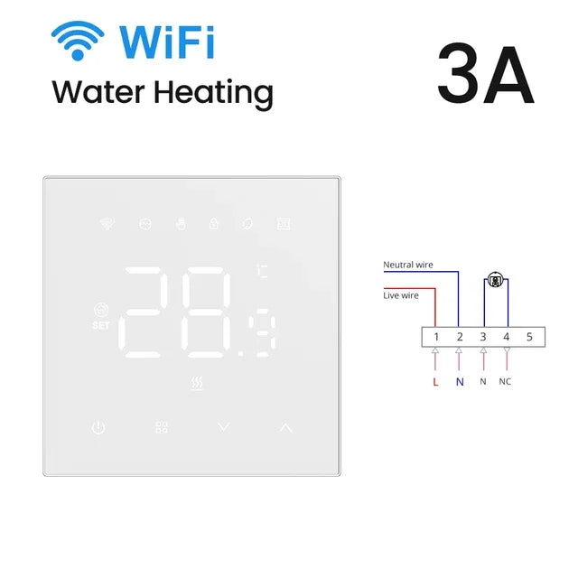 Slimme thermostaat WiFi herfst 2025 verwarming en ketels spraakassistent compatibel touchscreen energiebesparing