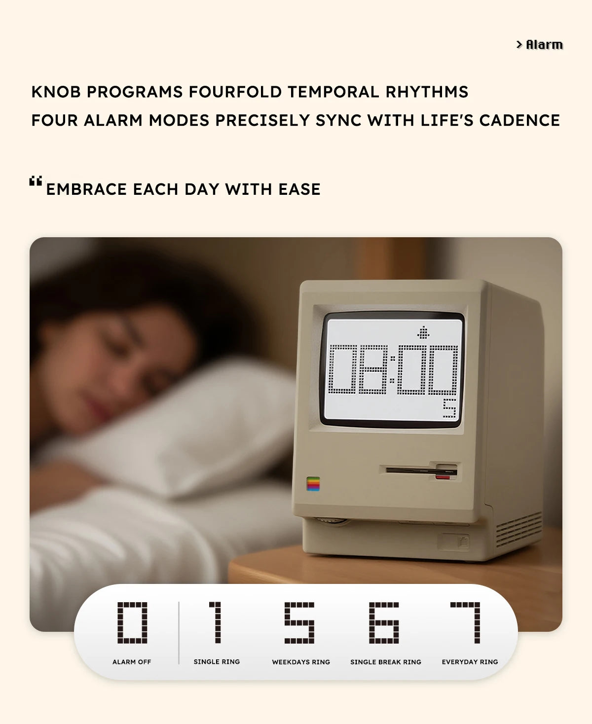 Retro Alarm Clock With Digital Display Desktop Decor Inspired By Vintage Computers Fall 2025 Gift