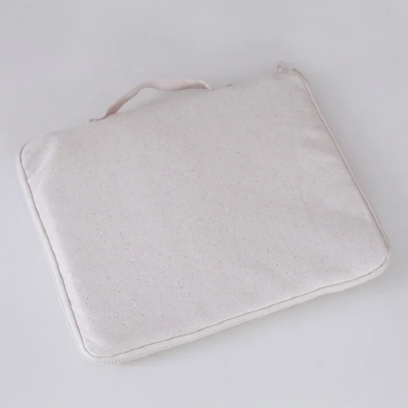 Pencil Case Canvas Kids Stationery Organizer Bag Desk Crayon Holder Back To School 2025 Portable Tidy Workspace